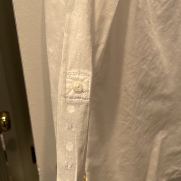 Tommy Hilfiger white  blouse. Classic fit. - Picture 5 of 6